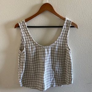 Rachel Pally Linen Blend Scoop Neck Tank, size XS